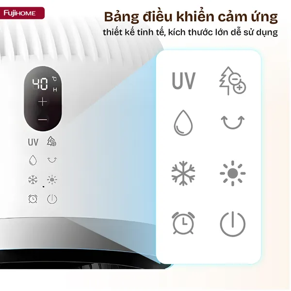 Quạt Điều Hòa Bốn Mùa Đa Năng Fujihome AC707