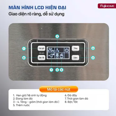 Máy Làm Đá Fujihome IM120 5
