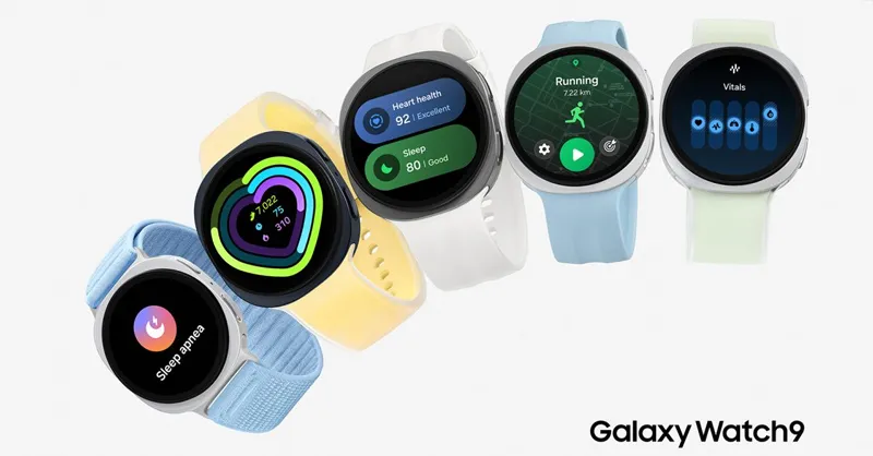 Samsung Galaxy Watch 9 ra mắt: Thiết kế mỏng nhẹ, chăm sóc sức khỏe toàn diện