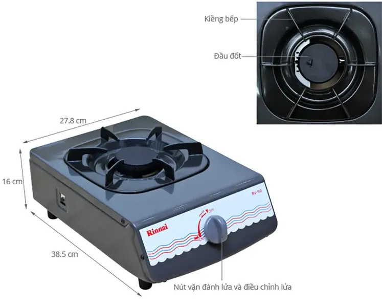 Bếp gas đơn Rinnai RV-150(G)