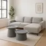 Bộ Bàn Coffee 299-4 70cm Xám + Bàn Coffee 299S-4 50cm Xám