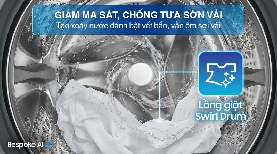 Máy Giặt Samsung AI EcoBubble Inverter 12 Kg WW12CG604DLBSV
