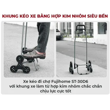 Xe Kéo Đi Chợ Kèm Túi Fujihome ST-30D6 0