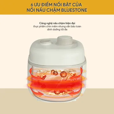 Nồi Nấu Chậm Cho Bé Ăn Dặm BlueStone SCB-6119 2