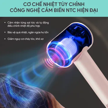 Máy Sấy Tóc Tốc Độ Cao BlueStone HDB-1975 1600W 3