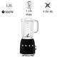 Máy xay sinh tố Smeg BLF01BLEU, màu đen 800W