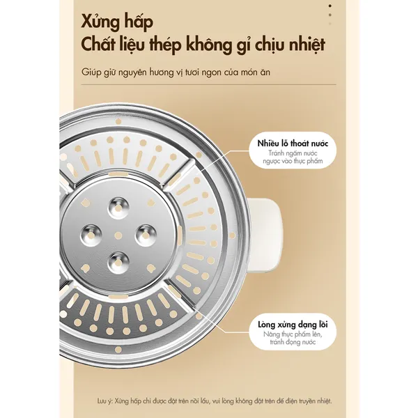 Nồi Lẩu Nướng Đa Năng Bear DHG-C40W2