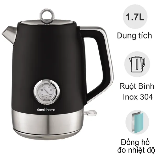 Bình Đun Siêu Tốc Simplehome T-9020T 1.7 Lít