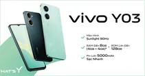 Vivo cho ra mắt điện thoại Y03 cấu h&igrave;nh ấn tượng với gi&aacute; chỉ chưa đến 3 triệu đồng