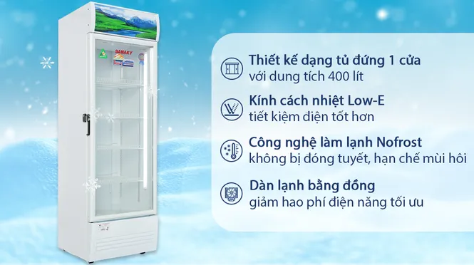 Tủ Mát Sanaky 400 Lít VH-4089K 0