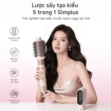 Lược Sấy Tạo Kiểu Simplus RFSH005PK00 1