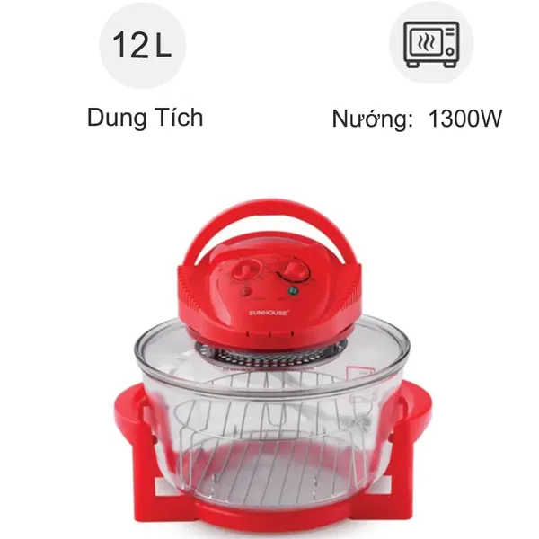 Lò nướng thủy tinh Sunhouse SH-416 12 lít