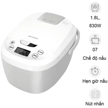 Nồi Cơm Điện Sharp KS-COM180EV-GY 1.8 Lít