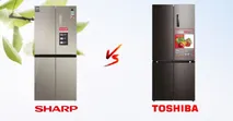So s&aacute;nh tủ lạnh Sharp v&agrave; Toshiba - Mua loại n&agrave;o tốt?
