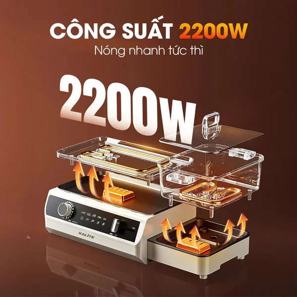 Bếp Lẩu Nướng Đa Năng Kalite KLG555