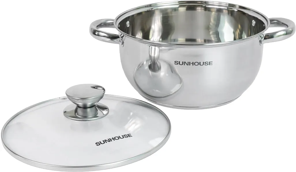 Bộ nồi inox 3 đáy Sunhouse SH334 16-20–24 cm