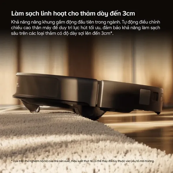 Robot Hút Bụi Roborock Saros 20 Màu Đen