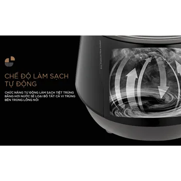 Nồi Cơm Điện Tử Áp Suất Cuckoo CRP-PWV1008F/BKDSCRVNCV 1.8 Lít 4