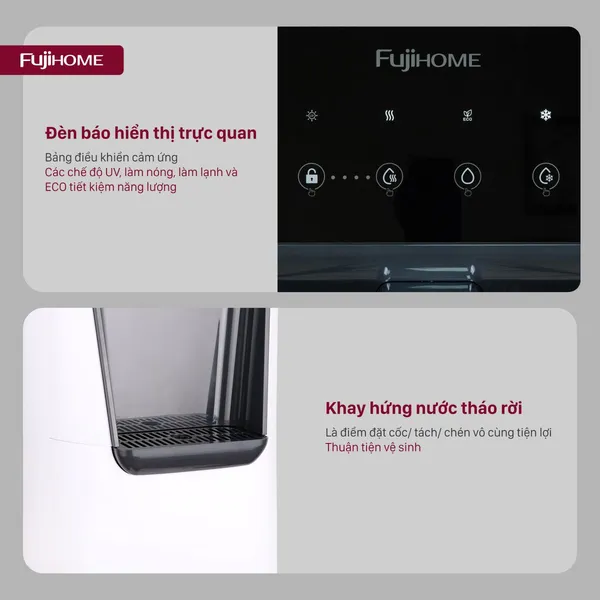 Máy Lọc Nước RO Tích Hợp Làm Nóng Lạnh Fujhome WP9201C