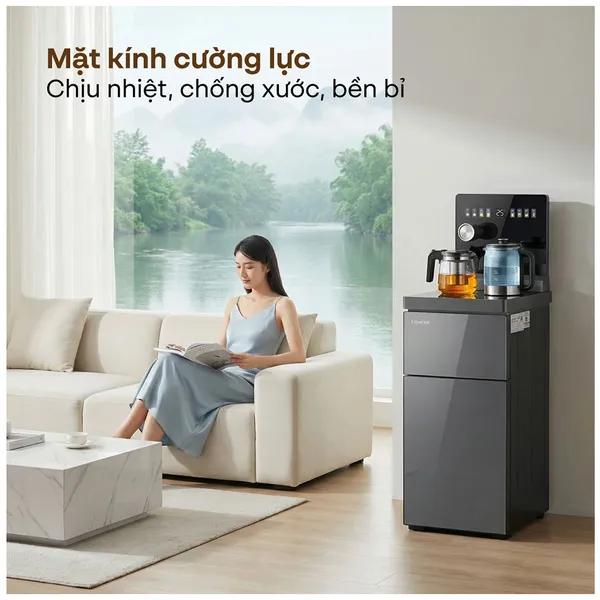 Cây Nước Bàn Trà Điều Khiển Bằng Giọng Nói Fujihome TB2411N-Voice