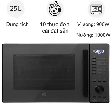 Lò Vi Sóng Có Nướng Electrolux EMG25D22BM 25 Lít