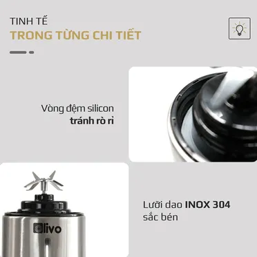 Máy Xay Sinh Tố Cầm Tay Olivo PB01 12