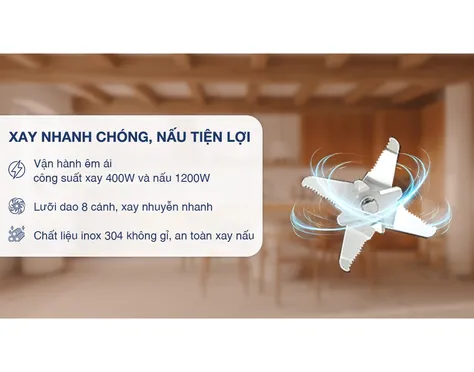 Máy Làm Sữa Hạt Đa Năng Bear BCB-E153W2 8