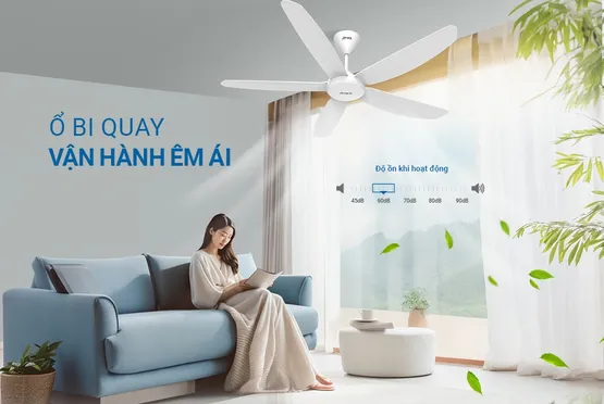 Quạt Trần 5 Cánh Sunhouse Apex APF7668W 60W 8