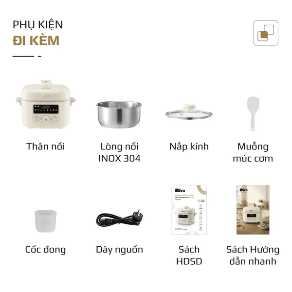 Nồi Áp Suất Điện Đa Năng Olivo PC40 4 Lít