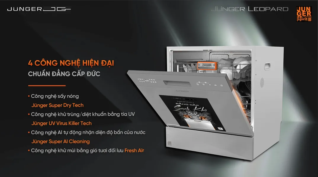 Máy Rửa Bát Junger DWJ-100 - Xuất Xứ Thái Lan