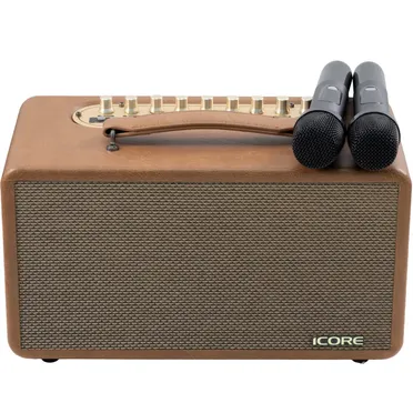 Bộ Loa Karaoke Xách Tay iCore P8 Kèm 02 Micro 1