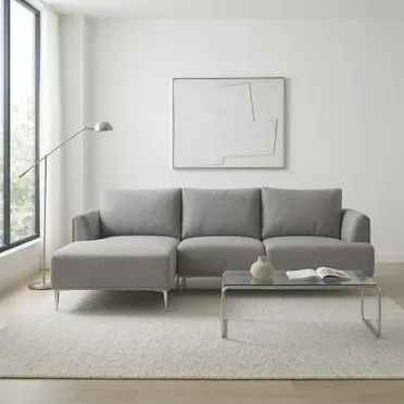 Sofa L (Góc Phải) Lion F1191 Xám Nhạt