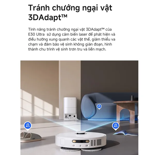 Robot Hút Bụi Lau Nhà Mova E30 Ultra