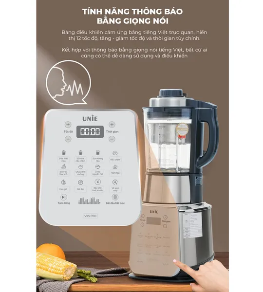 Máy Làm Sữa Hạt Unie V9S Pro 1.75 Lít