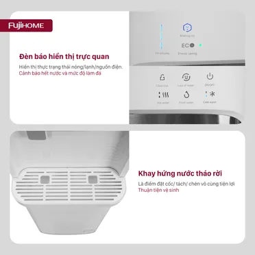 Cây Nước Nóng Lạnh Bình Âm Kèm Chức Năng Làm Đá Fujihome WD628C-IM 7