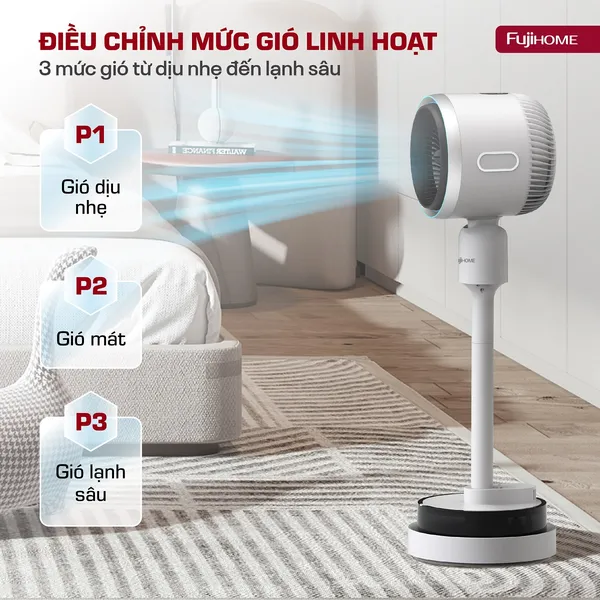 Quạt Điều Hòa Bốn Mùa Đa Năng Fujihome AC707