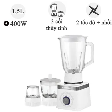 Máy xay sinh tố 3 cối Sunhouse SHD5582W 400W