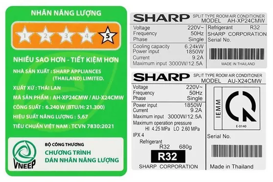 Máy Lạnh Sharp Inverter 2.5 Hp AH-XP24CMW 5