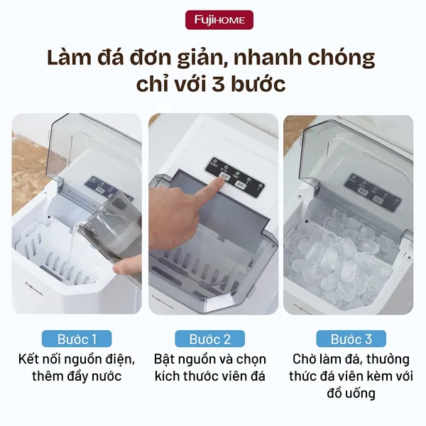 Máy Làm Đá Fujihome IM12N