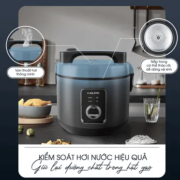 Nồi Cơm Nắp Gài Kalite KRC6018 1.8 Lít 8