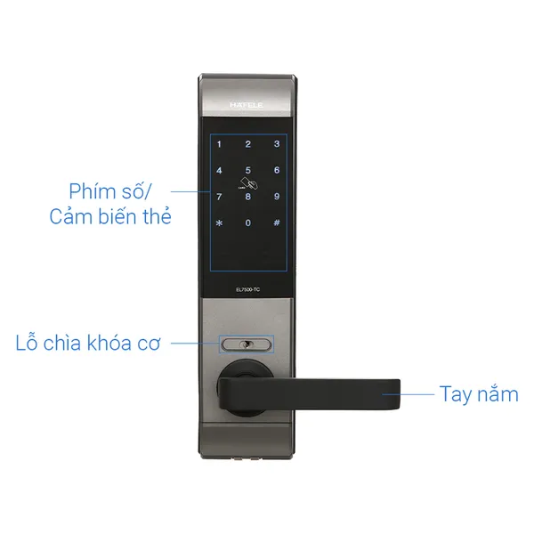 Khóa Điện Tử HAFELE Thân Khóa Nhỏ EL7500 912.05.716