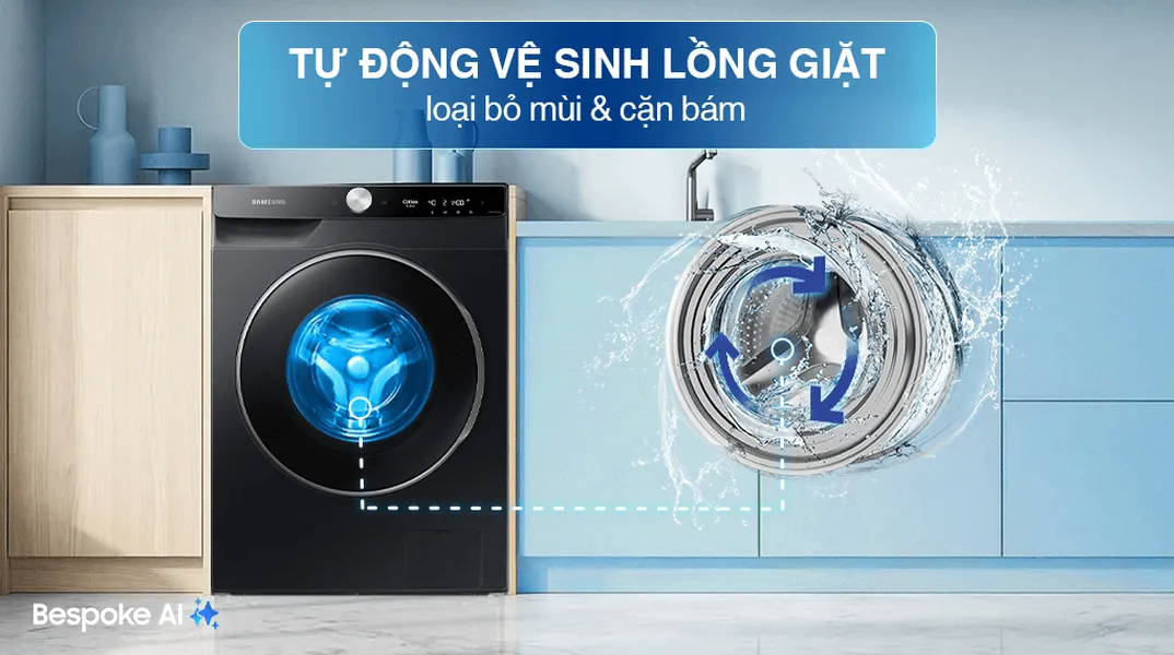 Máy Giặt Samsung AI EcoBubble Inverter 12 Kg WW12CGP44DSBSV
