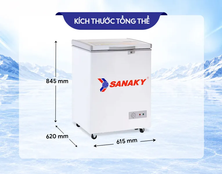 Tủ Đông Sanaky 100 Lít VH-1599HY
