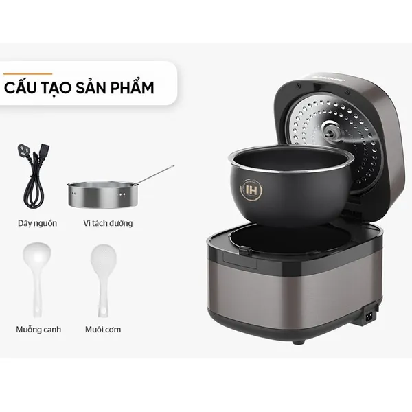 Nồi Cơm Điện Cao Tần Sunhouse SHD8826 1.5 Lít