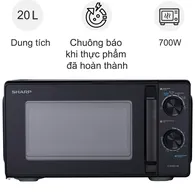 Lò Vi Sóng Sharp R-2040EH-BK 20 Lít