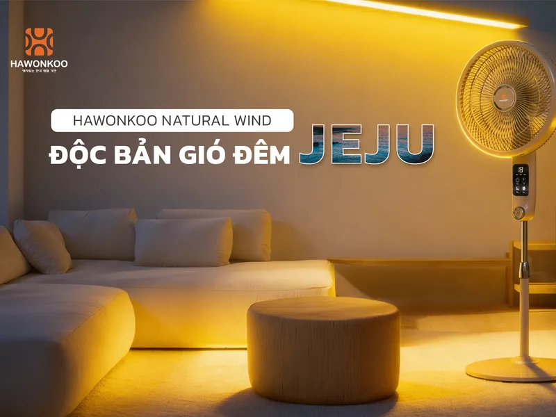 Quạt Đứng Có Remote Hawonkoo FDH-86-BLDC-Inverter-CF 42W - Thái Lan