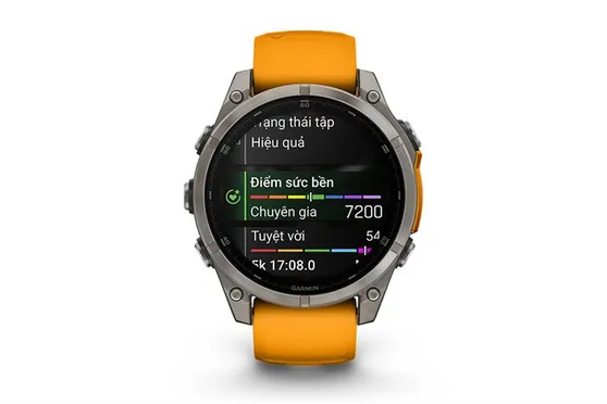 Garmin Fenix 8 Sapphire 47mm Viền Titanium Dây Silicone 0