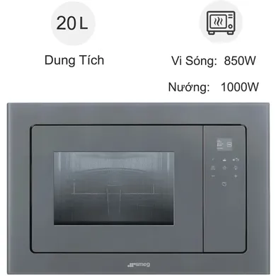 Lò vi sóng âm tủ Smeg FMI120S2 20 lít