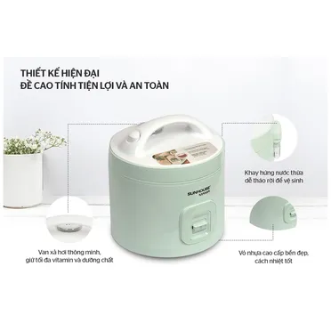 Nồi Cơm Điện Sunhouse Mama SHD8665B 1.8 Lít 3