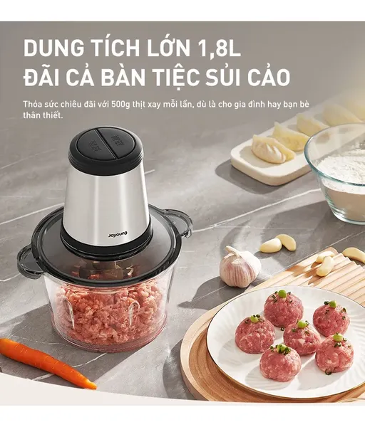 Máy Xay Thịt Đa Năng Joyoung JFC-808 1.8 Lít